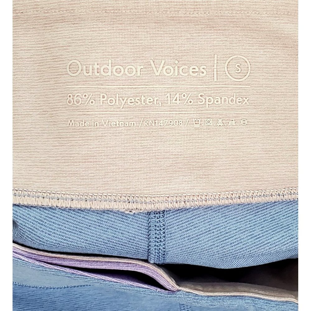 Outdoor Voices Women's Color Block Stripe High Rise Springs Leggings Sz S 1113 - Picture 9 of 10